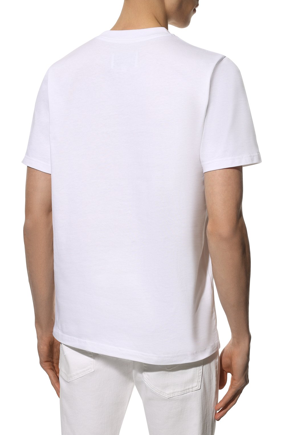 Хлопковая футболка CASABLANCA, арт. MS22-JTS-001 WHITE JERSEY TENNIS CLUB IC0N, фото 4