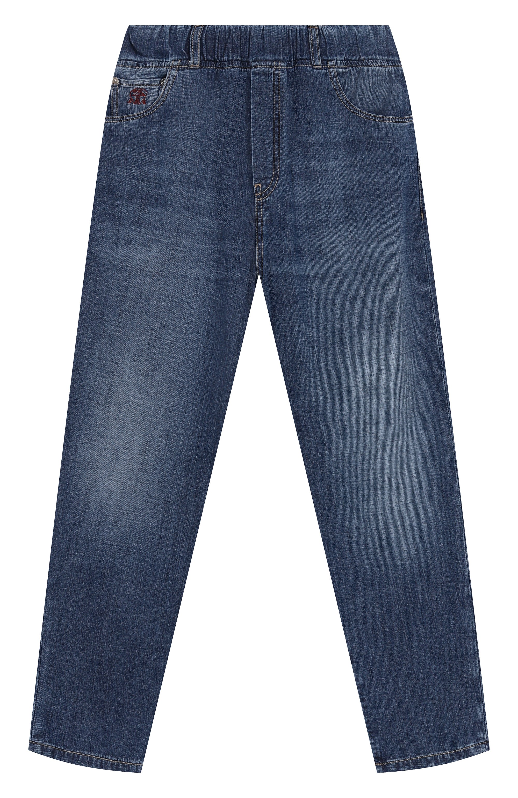 Джинсы BRUNELLO CUCINELLI синего цвета по цене 45150 руб., арт. BE645D306C, фото 1 Джинсы BRUNELLO CUCINELLI, арт. BE645D306C, фото 1