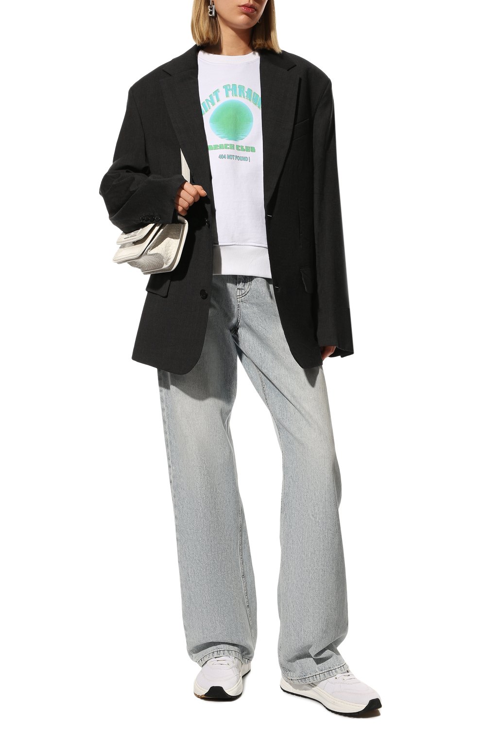 Хлопковый свитшот 404 NOT FOUND | белого цвета по цене 27700 руб., арт. 900301, фото 2 Хлопковый свитшот 404 NOT FOUND |, арт. 900301, фото 2