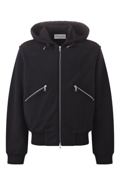 Мужской хлопковая толстовка DRIES VAN NOTEN черного цвета, арт. 251-021161-1610 | Фото 1 (Рукава: Длинные; Длина (для топов): Стандартные; Мужское Кросс-КТ: Толстовка-одежда; Стили: Кэжуэл; Материал внешний: Хлопок; Автоматизация ТО: Проставлено; Автоматизация состава: Проставлено)