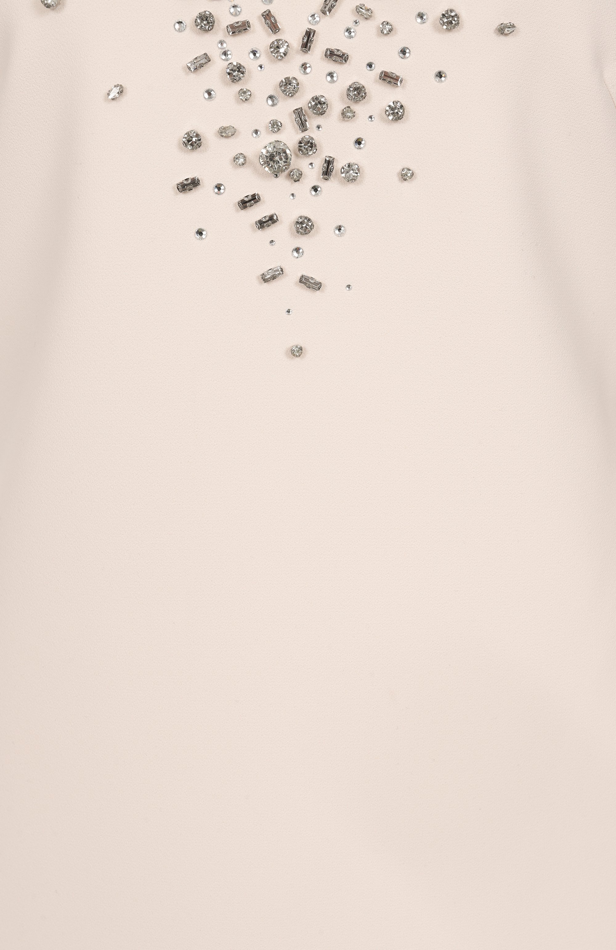 Платье с отделкой стразами LIU JO светло-бежевого цвета по цене 48190 руб., арт. CA5078T2527, фото 6 Платье с отделкой стразами LIU JO, арт. CA5078T2527, фото 6