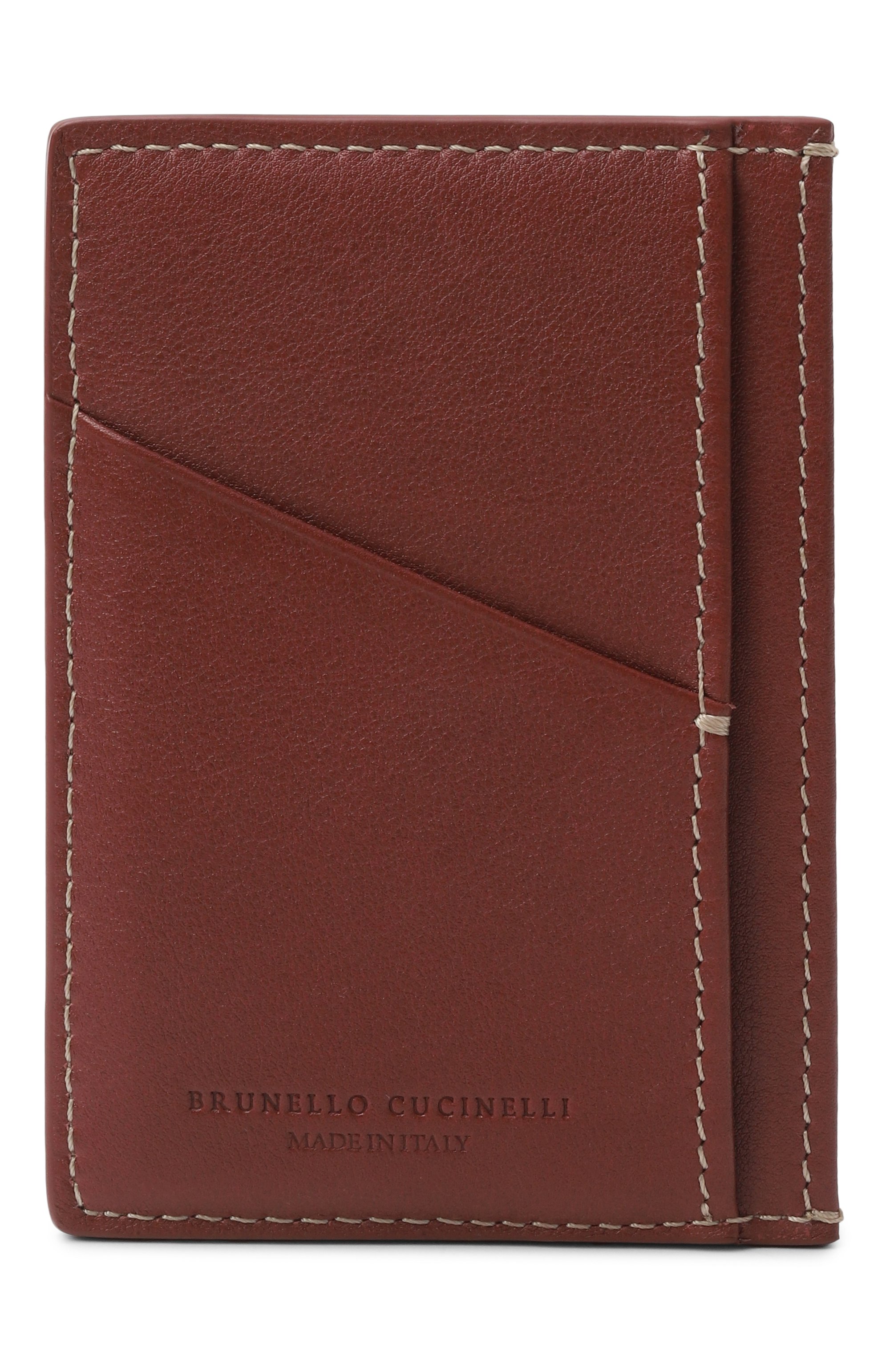 Кожаный футляр для кредитных карт BRUNELLO CUCINELLI, арт. MWN0BU435, фото 1