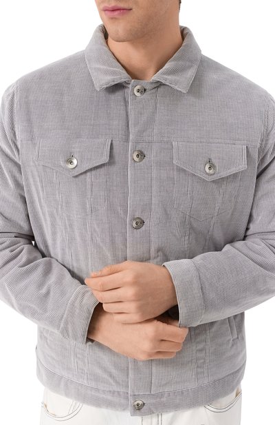 Вельветовая куртка-рубашка BRUNELLO CUCINELLI, арт. MQ4356880, фото 5
