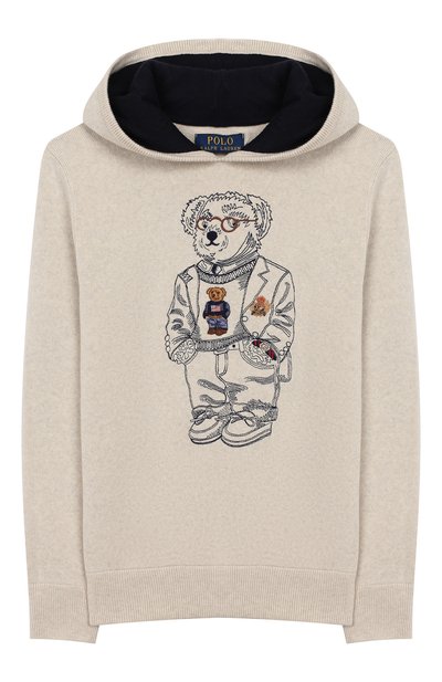 Вязаное худи из хлопка POLO RALPH LAUREN, арт. 323787086, фото 1