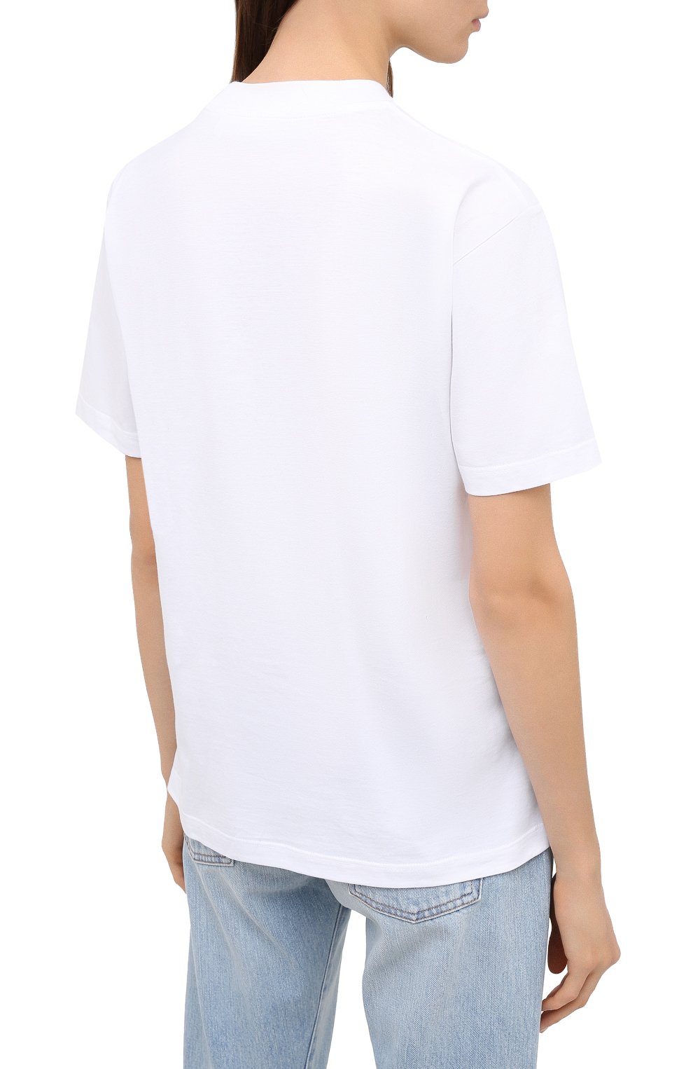 Хлопковая футболка OFF-WHITE белого цвета по цене 31100 руб., арт. 0WAA049F20JER0020130, фото 4 Хлопковая футболка OFF-WHITE, арт. 0WAA049F20JER0020130, фото 4
