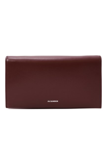 Женская сумка all-day JIL SANDER бордового цвета, арт. J07ZH0012/P5355 | Фото 1 (Материал: Натуральная кожа; Материал сплава: Проставлено; Ремень/цепочка: На ремешке; Драгоценные камни: Проставлено; Размер: mini)
