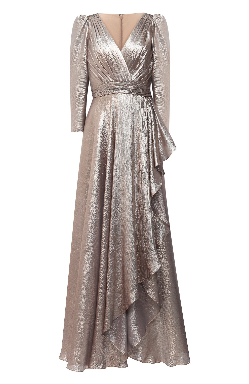 Шелковое платье ZUHAIR MURAD золотого цвета по цене 446500 руб., арт. DRP20012/CHLU003, фото 1 Шелковое платье ZUHAIR MURAD, арт. DRP20012/CHLU003, фото 1