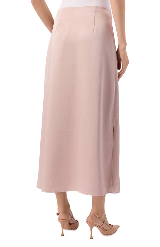 Атласная юбка Weekend Max Mara ANGEL0 Розовый  ANGEL0 Фото 4