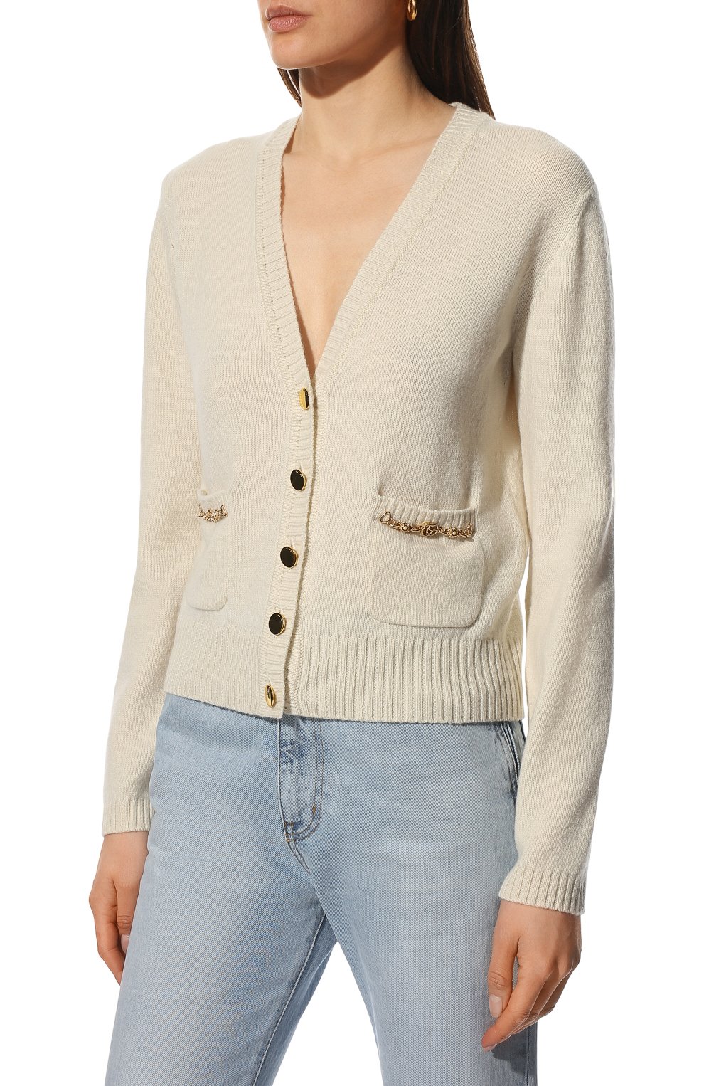 Кашемировый кардиган GUCCI, арт. 662189/XKBYJ, фото 3