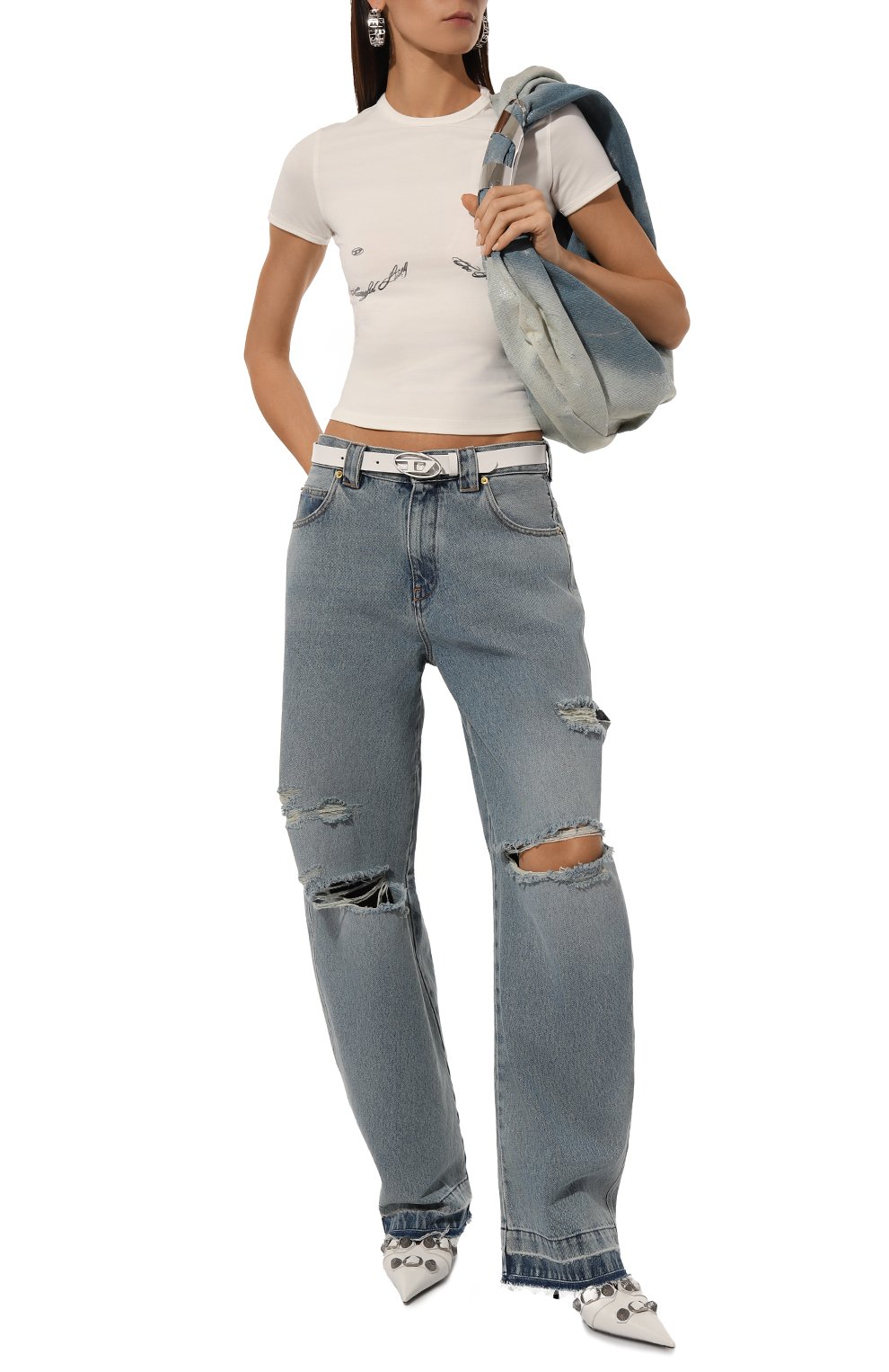 Хлопковая футболка DIESEL, арт. A15044/0LKAP, фото 2