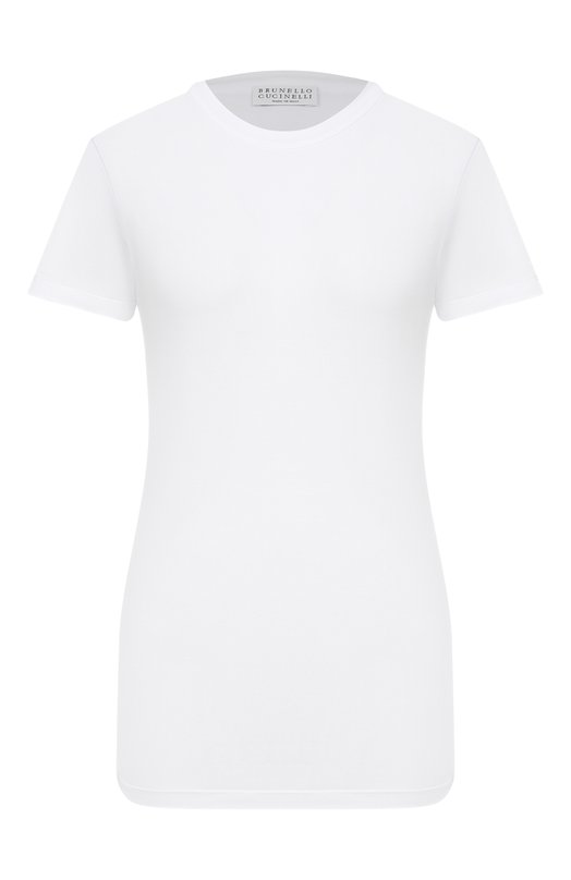 Хлопковая футболка Brunello Cucinelli M0T18B0170 Белый M0T18B0170