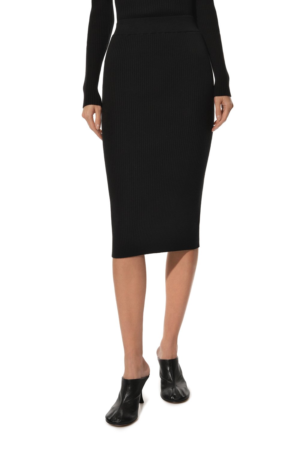 Хлопковая юбка VERSACE JEANS COUTURE, арт. 73HAEM29-73DPM29 RIB STRETCH FIL./CM01G, фото 3