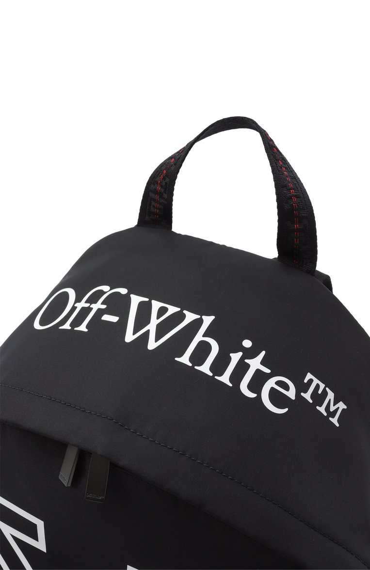 Мужской рюкзак OFF-WHITE черного цвета, арт. 0MNB123C99FAB001 | Фото 3 (Стили: Кэжуэл; Материал: Текстиль; Размер: large; Ремень/цепочка: На ремешке; Сумки-технические: Рюкзаки - большие; Автоматизация состава: Проставлено; Автоматизация ТО: Проставлено)