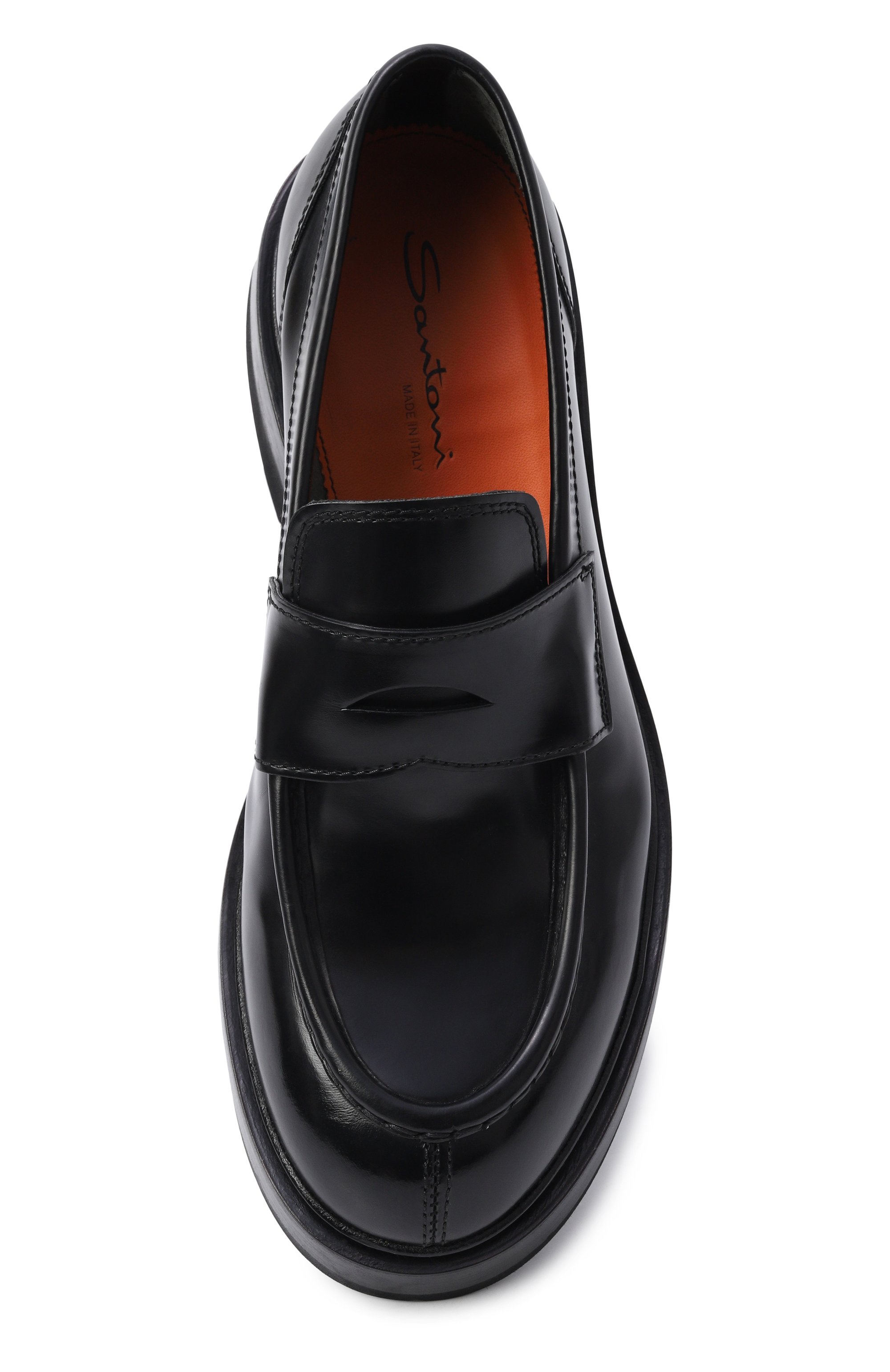 Кожаные пенни-лоферы alfie SANTONI, арт. MCAG18365JW6SN0V, фото 5