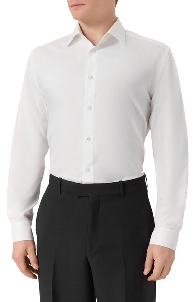 Сорочка из хлопка и шелка 12 STOREEZ, арт. 126420, фото 3