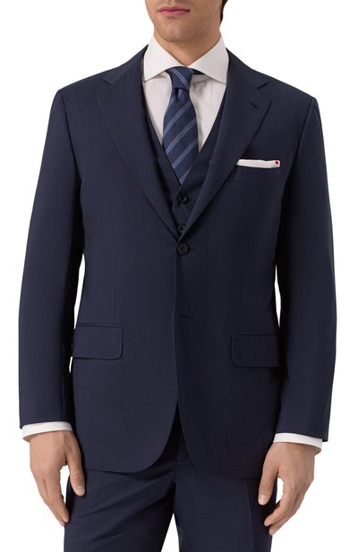 Шерстяной костюм-тройка KITON, арт. UAGL81K01X37, фото 3