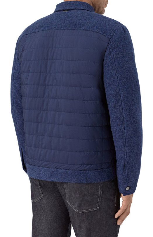 Комбинированная куртка Capobianco 19M183.FSNY./58 Синий  19M183.FSNY./58 Фото 4
