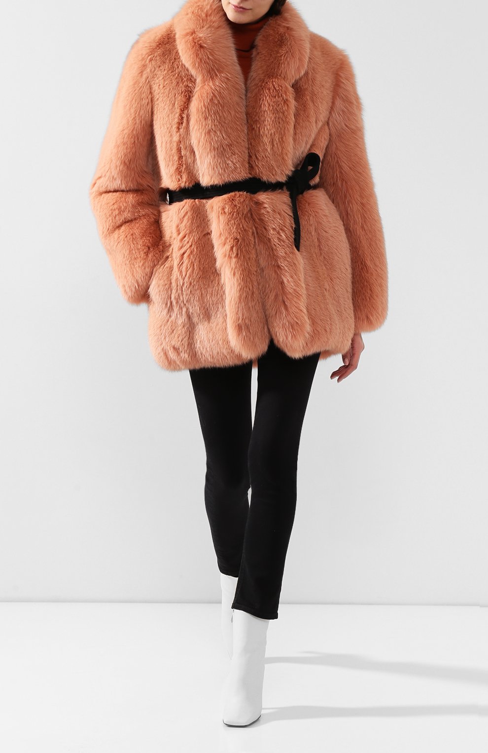 Шуба из меха песца BLANCHA, арт. 19121/100Z/15/C0RAL, фото 2