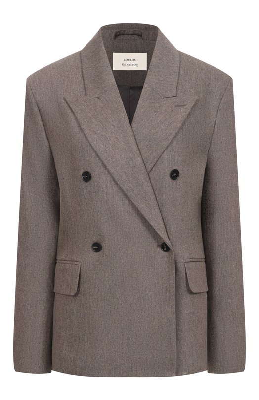 Жакет из шерсти и кашемира Loulou de Saison GINA Бежевый GINA