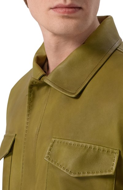 Кожаная куртка KITON, арт. UW2381V0818H, фото 5