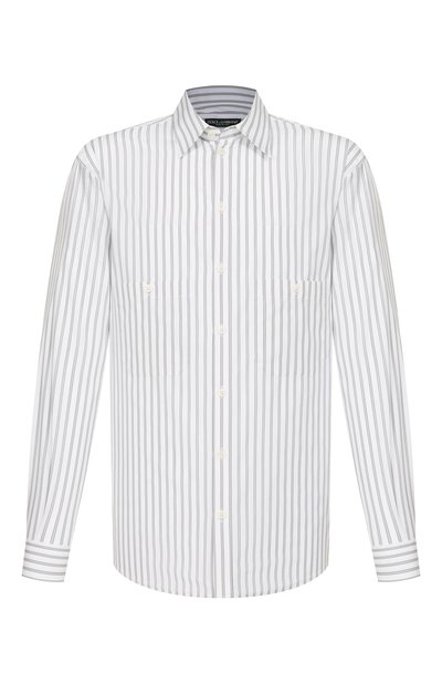 Мужская хлопковая рубашка DOLCE & GABBANA, арт. G50C7T/FR5Z6