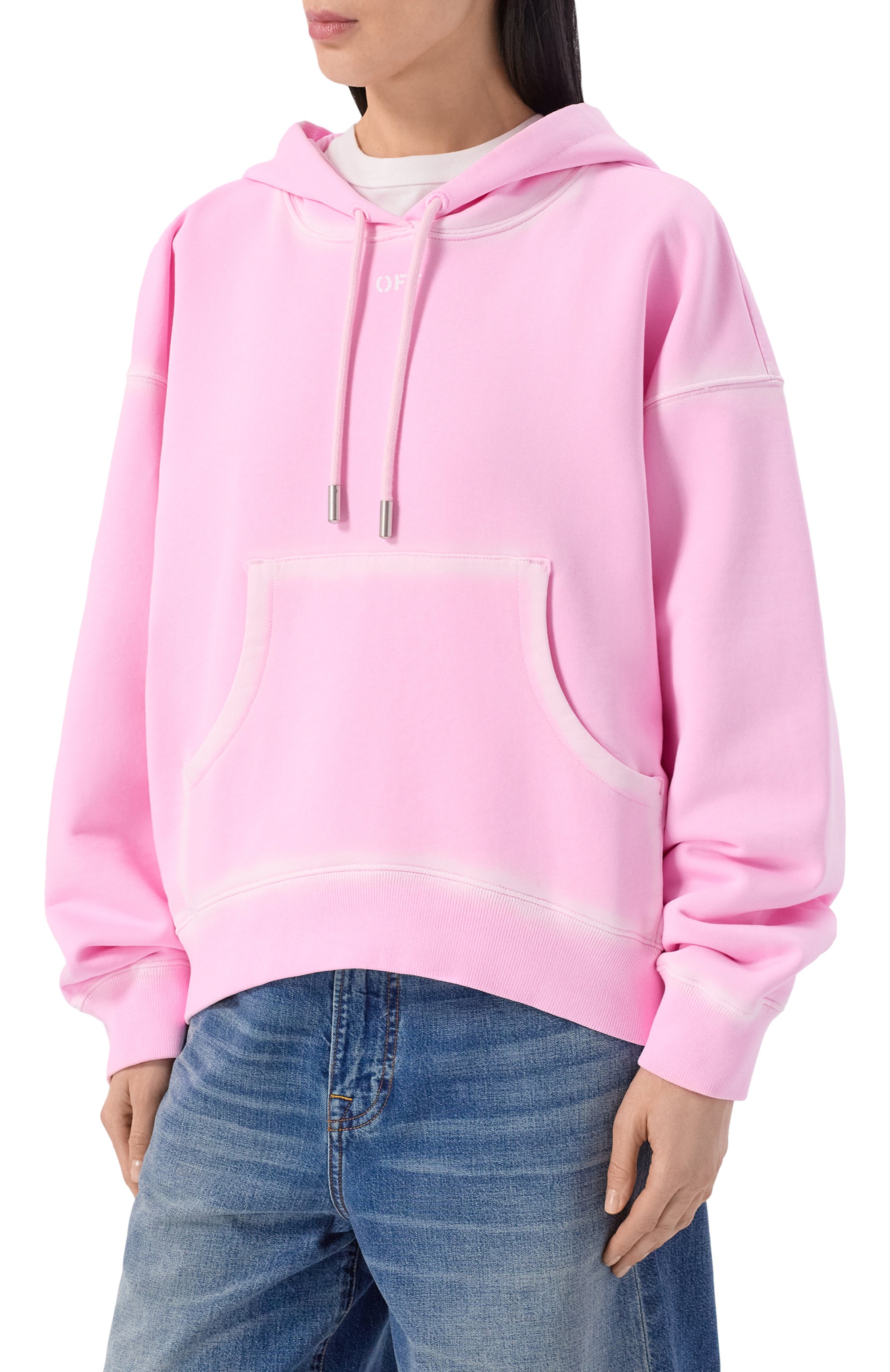 Хлопковое худи OFF-WHITE, арт. 0WBB058S26FLE002, фото 3