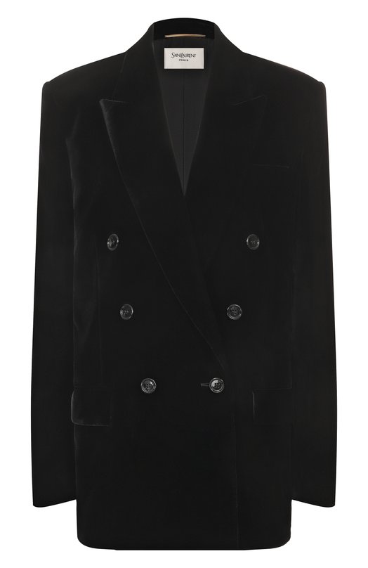 Бархатный жакет Saint Laurent 842990/Y525R Чёрный 842990/Y525R