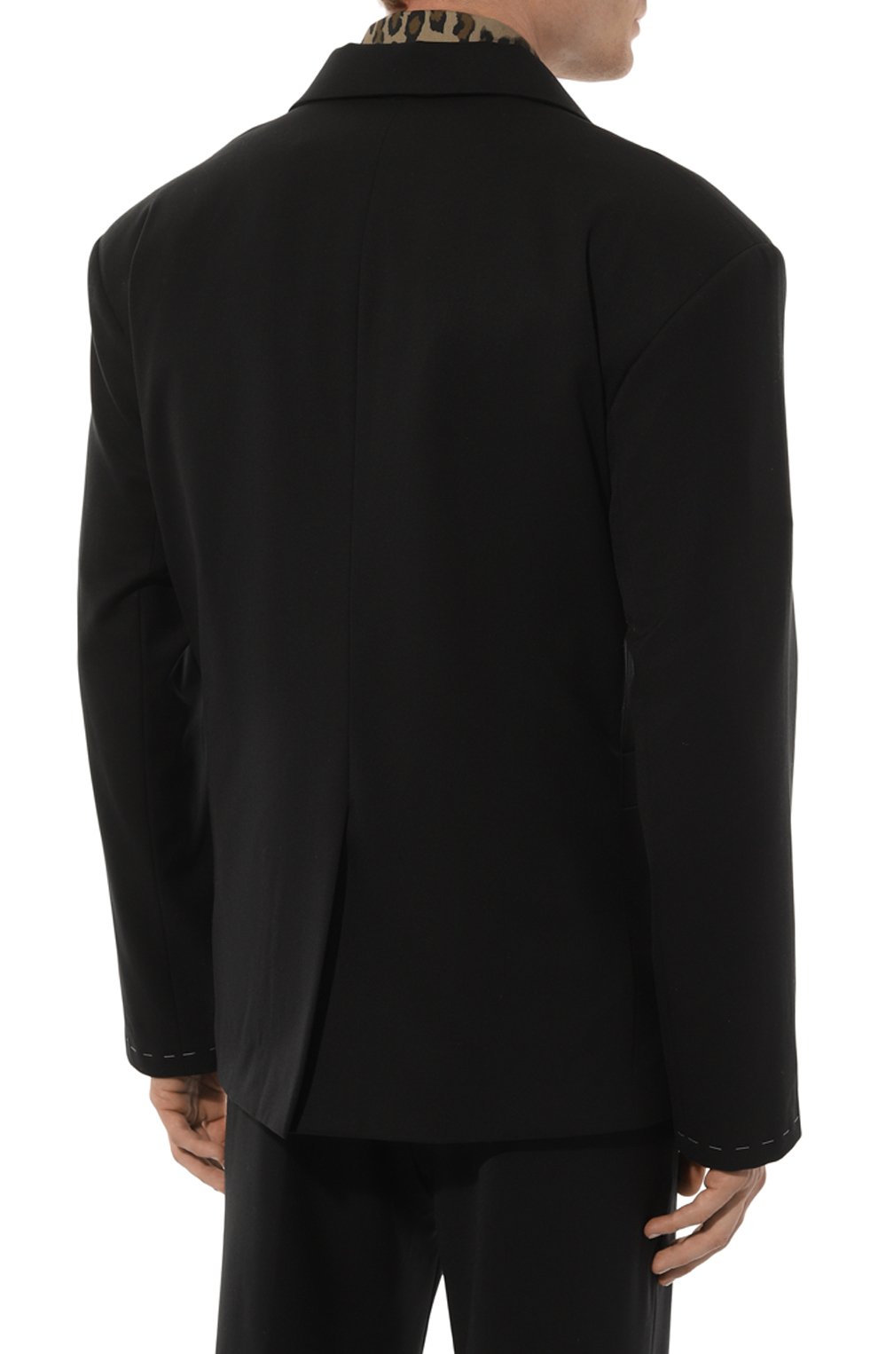 Шерстяной пиджак WHO_AM, арт. MJ1.1-SV2210-BLK, фото 4