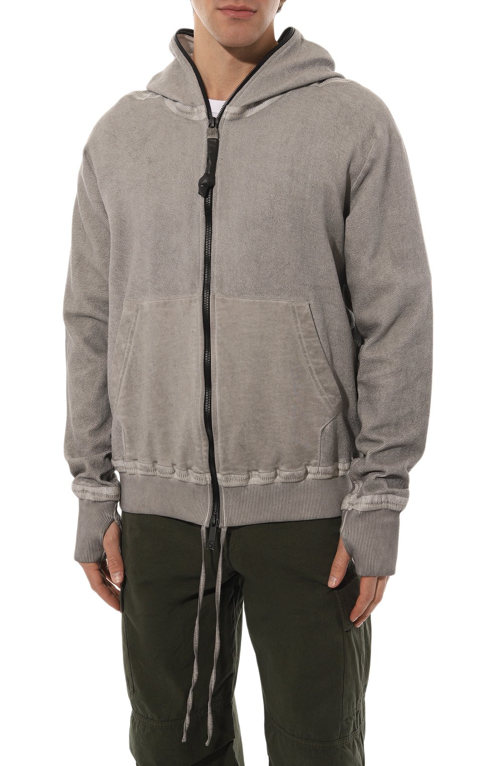 Хлопковая толстовка ISAAC SELLAM, арт. ZIPPYH00D BANDE/SP0NGE, фото 3