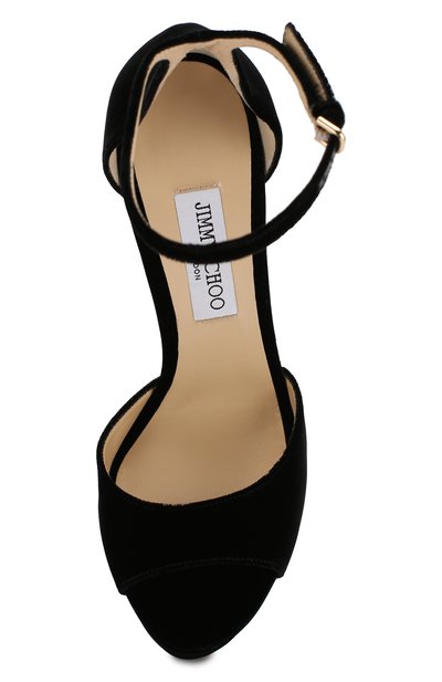 Текстильные босоножки max 150 JIMMY CHOO, арт. MAX 150/VEL, фото 5