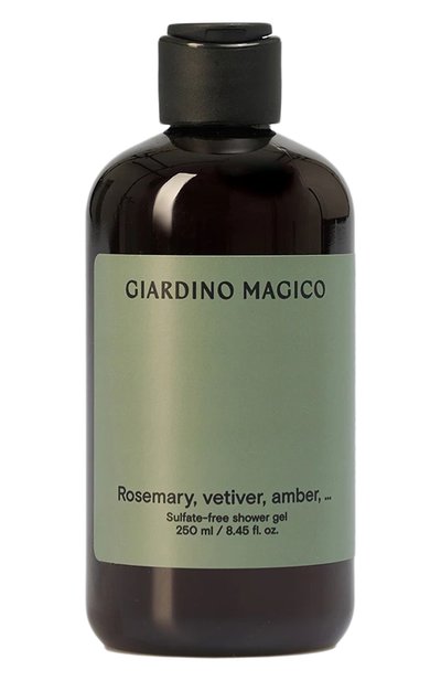 Женского бессульфатный гель для душа rosemary, vitiver, amber, … (250ml) GIARDINO MAGICO, арт. 4640200325600