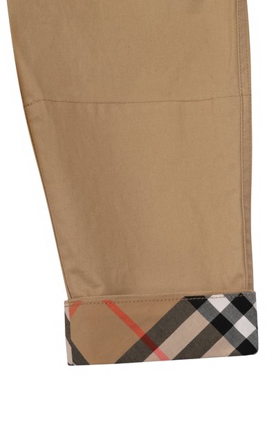 Хлопковые брюки BURBERRY, арт. 8117169, фото 3