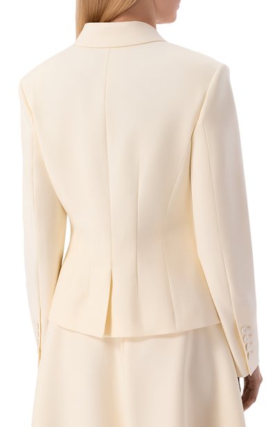 Шерстяной жакет SHERVARLI кремового цвета по цене 115000 руб., арт. JA26-0024, фото 4 Шерстяной жакет SHERVARLI, арт. JA26-0024, фото 4