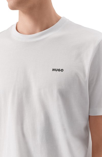 Хлопковая футболка HUGO, арт. 50466158, фото 5