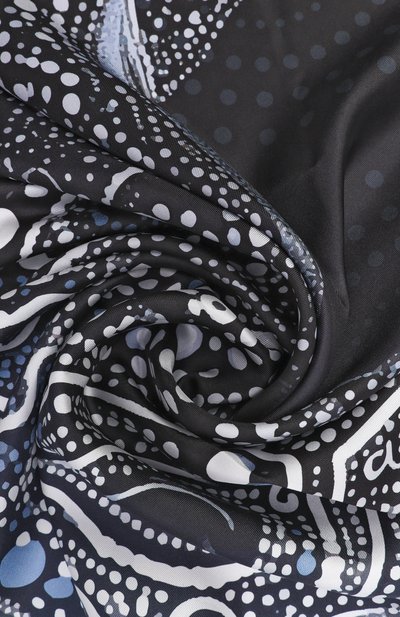 Шелковый платок indigo LEFFERS темно-синего цвета по цене 41480 руб., арт. 41.52.3.17.06, фото 3 Шелковый платок indigo LEFFERS, арт. 41.52.3.17.06, фото 3