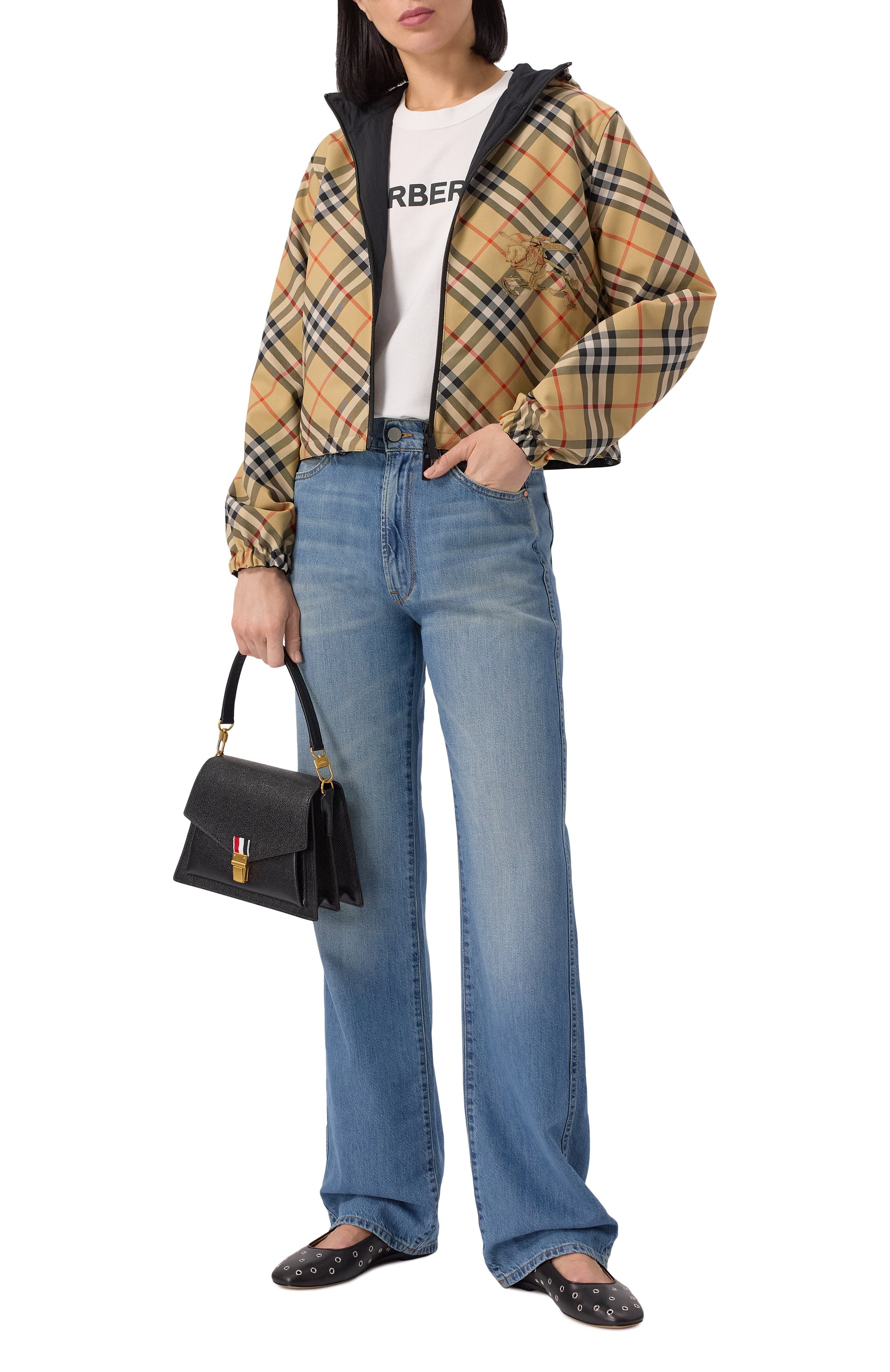 Хлопковая футболка BURBERRY, арт. 8080325, фото 2