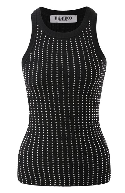 Женский топ с отделкой стразами THE ATTICO, арт. 250WCN00004/JJJ051TR