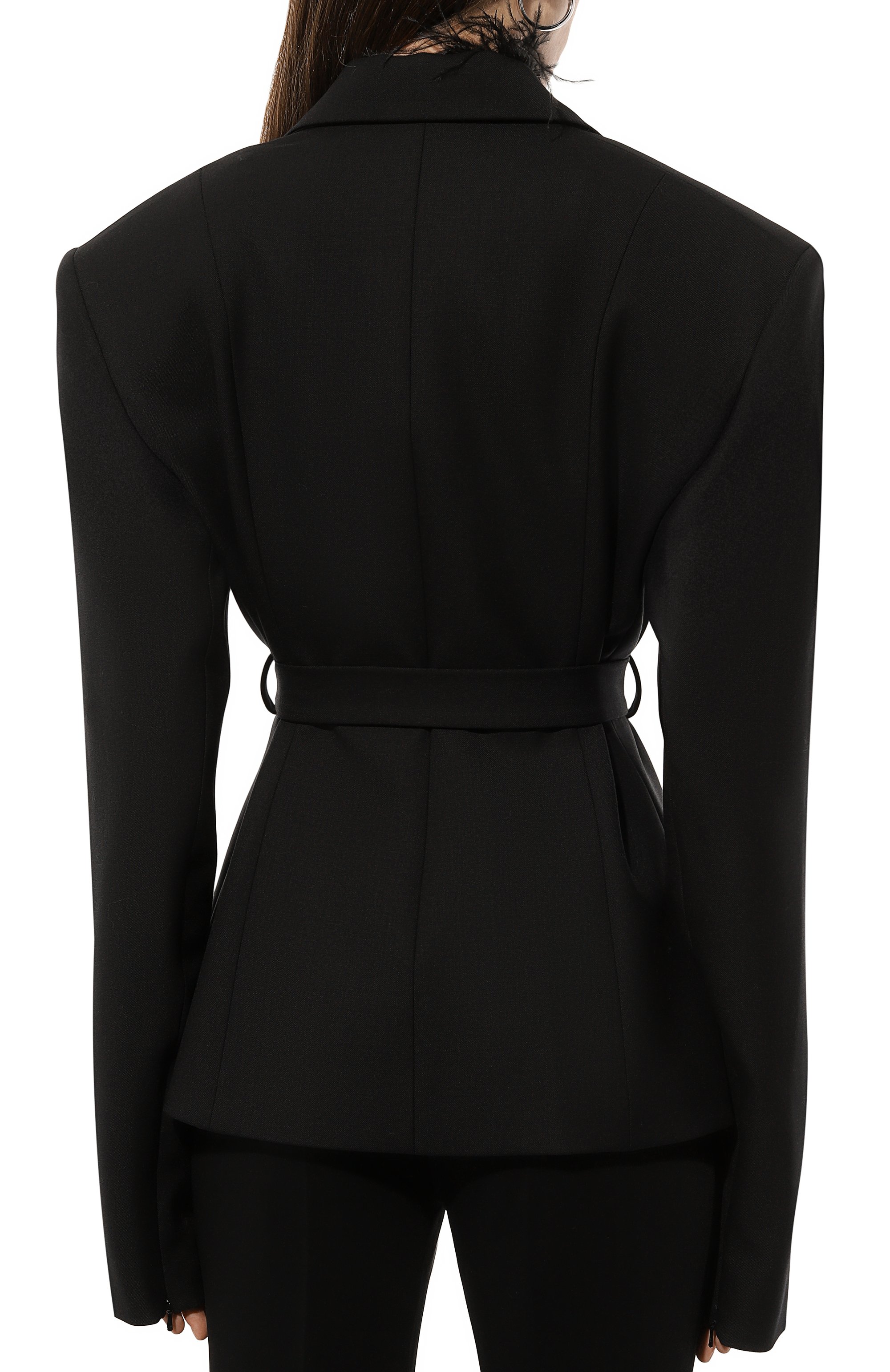 Жакет с отделкой перьями DAVID KOMA, арт. PF24DK28J, фото 4