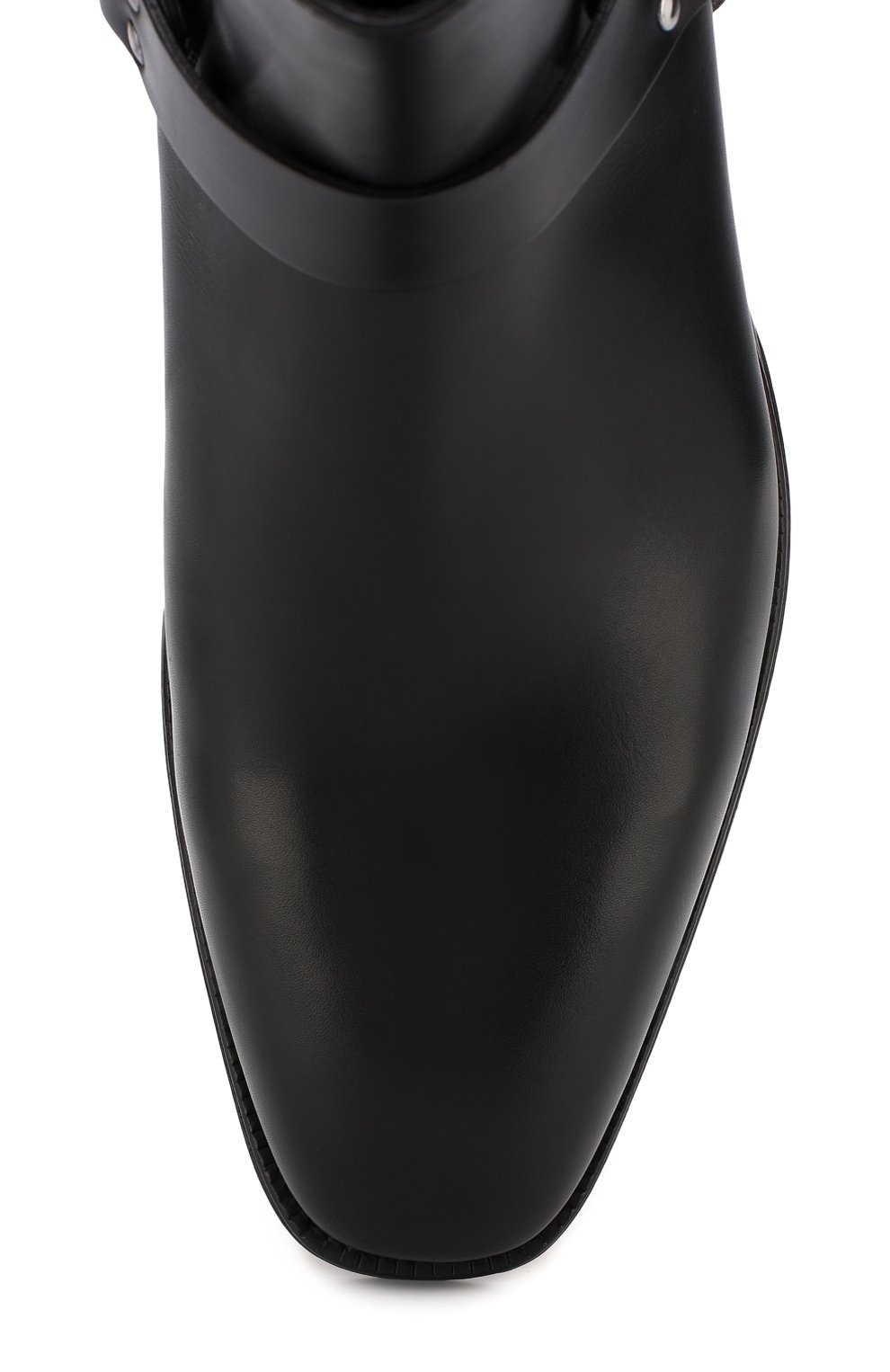 Кожаные сапоги с декоративными ремешками ALEXANDER MCQUEEN, арт. 526263/WHBS3, фото 5