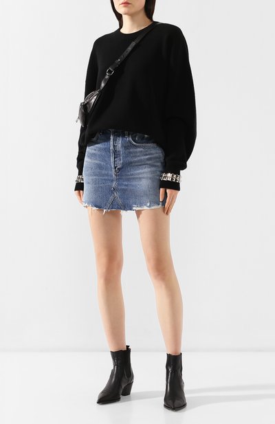 Шерстяной пуловер ALEXANDER WANG черного цвета по цене 65800 руб., арт. 1K491081Y3, фото 2 Шерстяной пуловер ALEXANDER WANG, арт. 1K491081Y3, фото 2