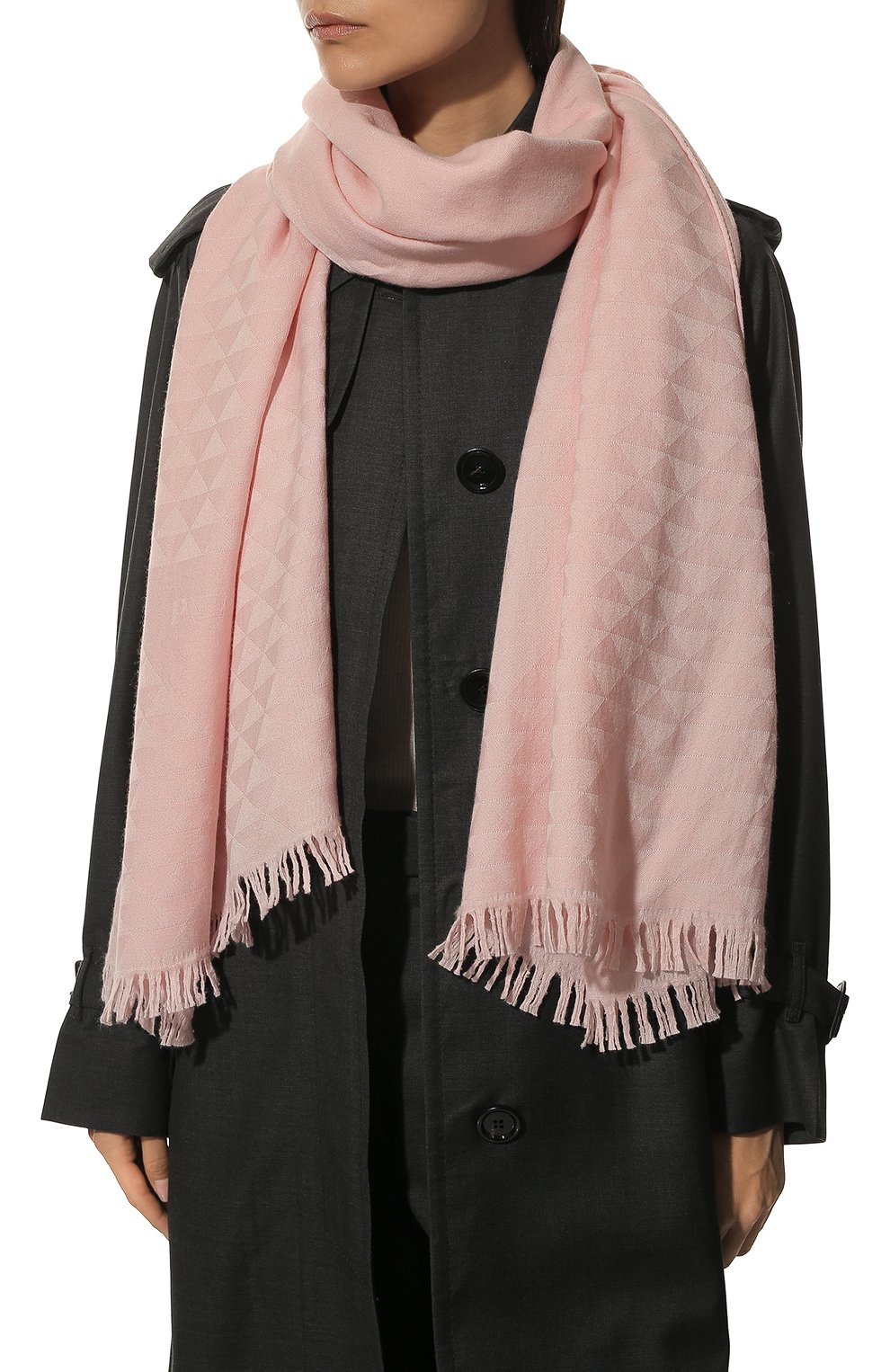 Шарф из кашемира и шелка PRADA, арт. 1FS010-2D3F-F0E18, фото 2