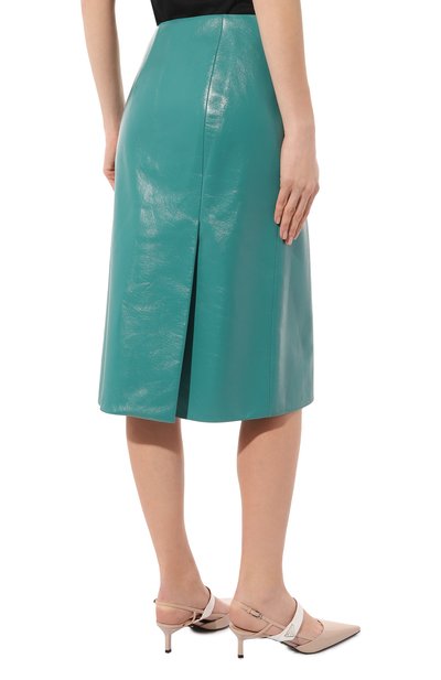 Кожаная юбка PRADA, арт. 51807-1ZFE-F0363, фото 4