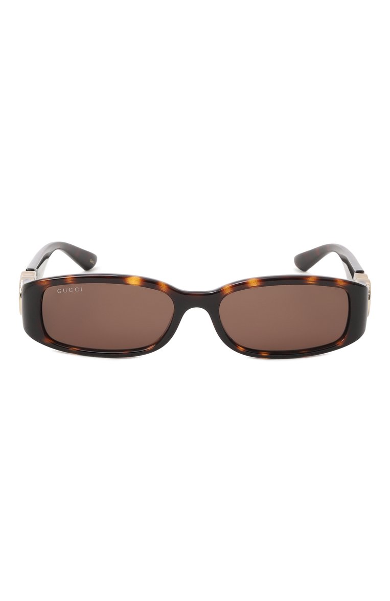 Женские солнцезащитные очки GUCCI коричневого цвета, арт. GG1661S 002 | Фото 3 (Региональные ограничения белый список (Axapta Mercury): Не проставлено; Нос: Не проставлено; Материал: Пластик; Тип очков: С/з; Очки форма: Прямоугольные; Оптика Гендер: оптика-женское)