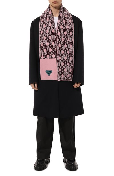 Шарф из шерсти и кашемира PRADA, арт. UMS408-1ZJX-F014C-212, фото 3
