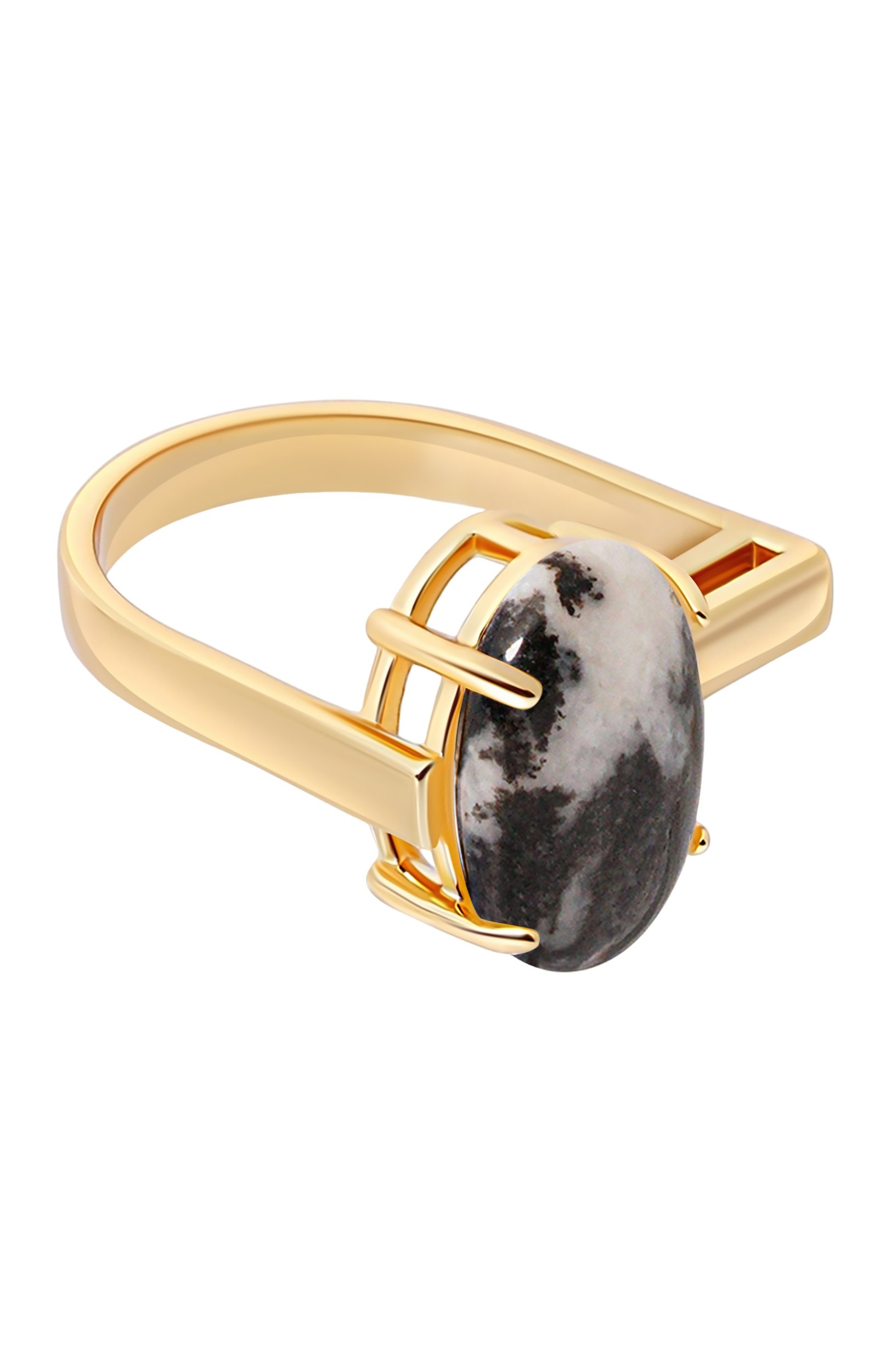 Кольцо CRYSTALLINE JEWELLERY черного цвета по цене 12760 руб., арт. R2Z54, фото 1 Кольцо CRYSTALLINE JEWELLERY, арт. R2Z54, фото 1