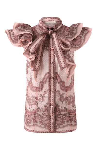 Женская блузка изо льна и шелка ZIMMERMANN, арт. 2167TR251