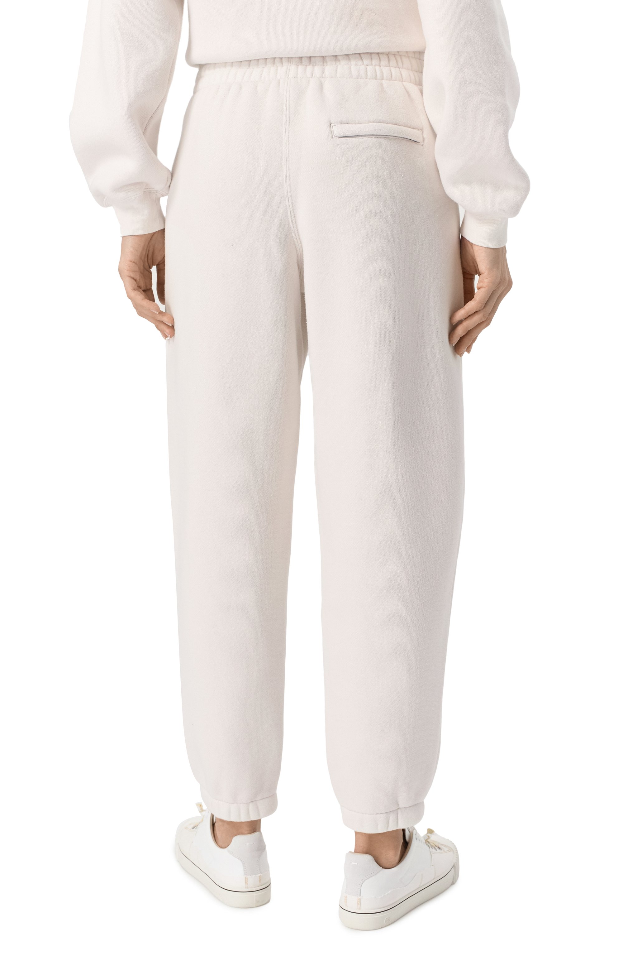 Хлопковые джоггеры ALEXANDERWANG.T молочного цвета по цене 49700 руб., арт. 4CC2254420, фото 4 Хлопковые джоггеры ALEXANDERWANG.T, арт. 4CC2254420, фото 4