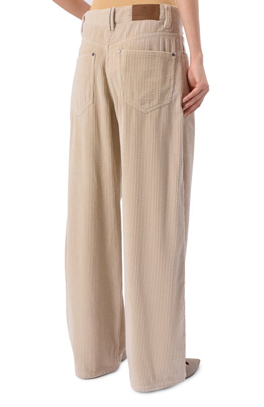 Вельветовые брюки Brunello Cucinelli MB144P9111 Бежевый  MB144P9111 Фото 4