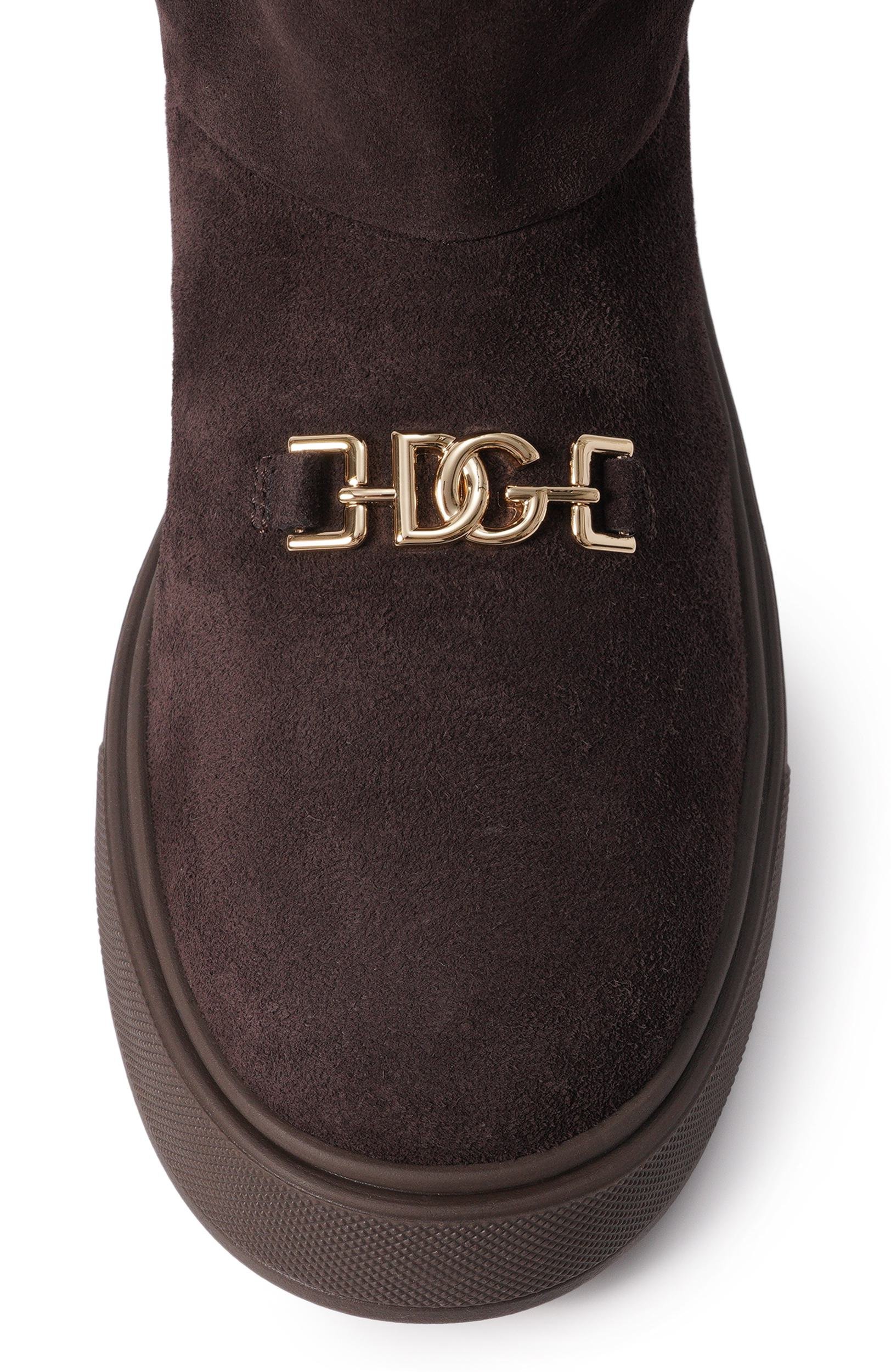 Замшевые сапоги DOLCE & GABBANA, арт. D11449/A3M56, фото 4