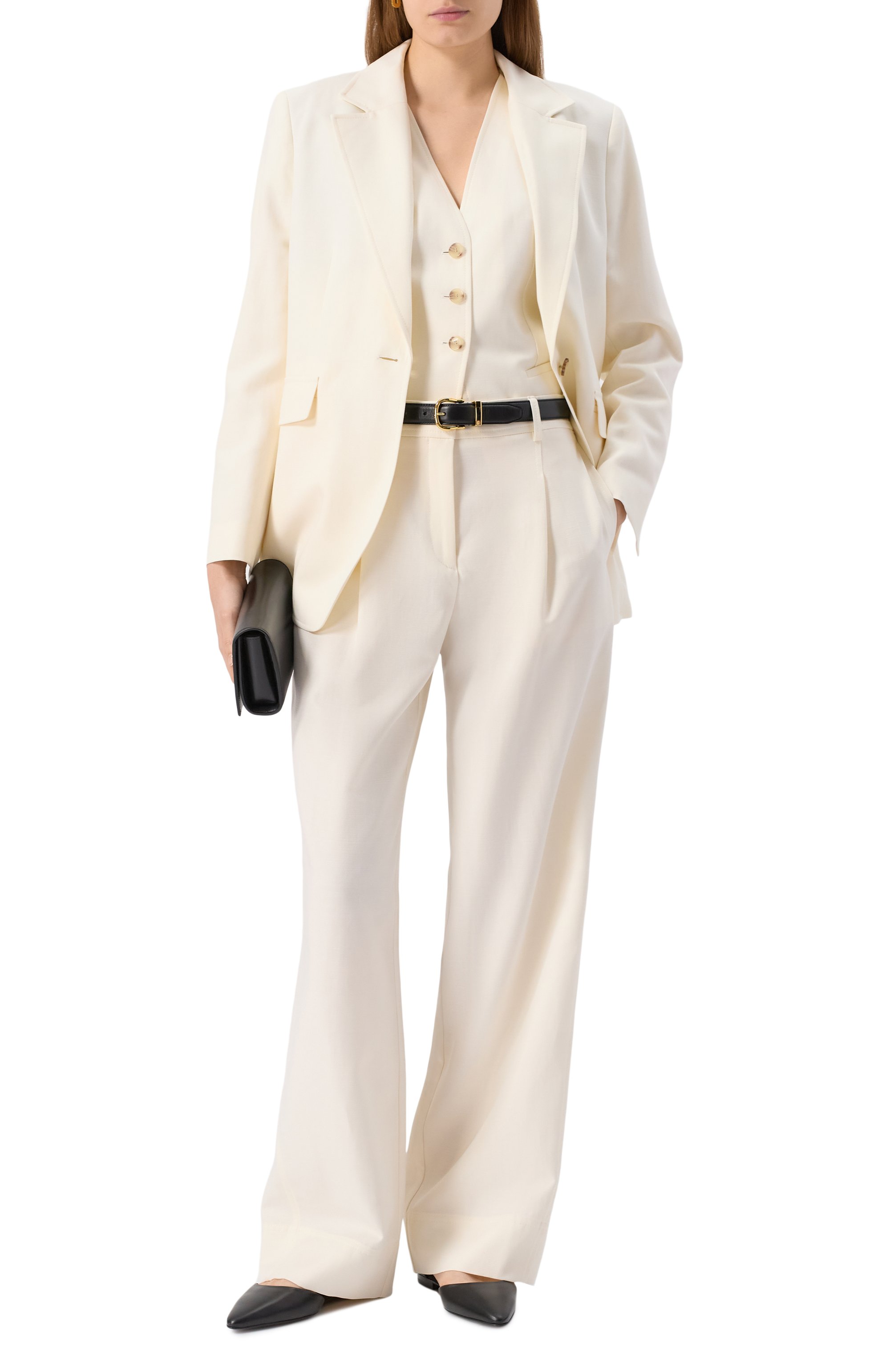 Брюки из хлопка и лиоцелла BOSS ORANGE, арт. 50546207, фото 2